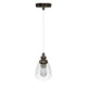 1-Light Island Pendant Light, Brushed Nickel Finish with Clear Glass Shade – E26 Base, UL Listed