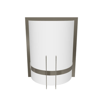 Decorative Wall Sconces Lighting,  Brushed  nickel Finish with White glass shade, Dimension: 9
