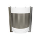 2-Light Brushed Nickel Wall Sconce, White Glass shade, Dim: W10"xH11.75"xE4", Wall Mount Lights for Bedroom Hallway