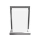 12W Rectangle Shape LED Outdoor Wall Sconce, Painted Silver Finish, White Acrylic Shade, ETL Listed