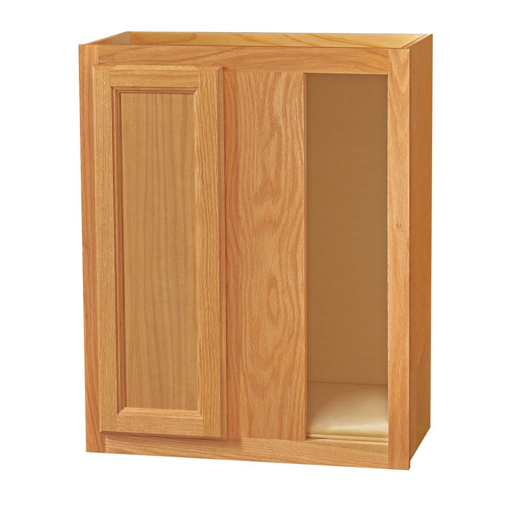 30 inch Wall Corner Cabinet - Single Door Chadwood Shaker - 24 Inch W x 30 Inch H x 12 Inch D