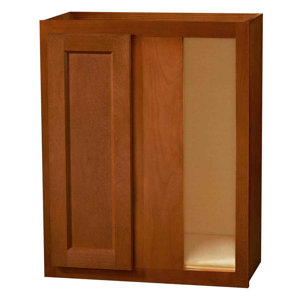 30 inch Wall Corner Cabinet - Single Door Glenwood Shaker - 24 Inch W x 30 Inch H x 12 Inch D