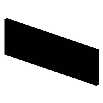 Toe Kick Material Black Hardboard - Glenwood Shaker-Black Toe Kick - 96"W x 4"H x 1/8"D