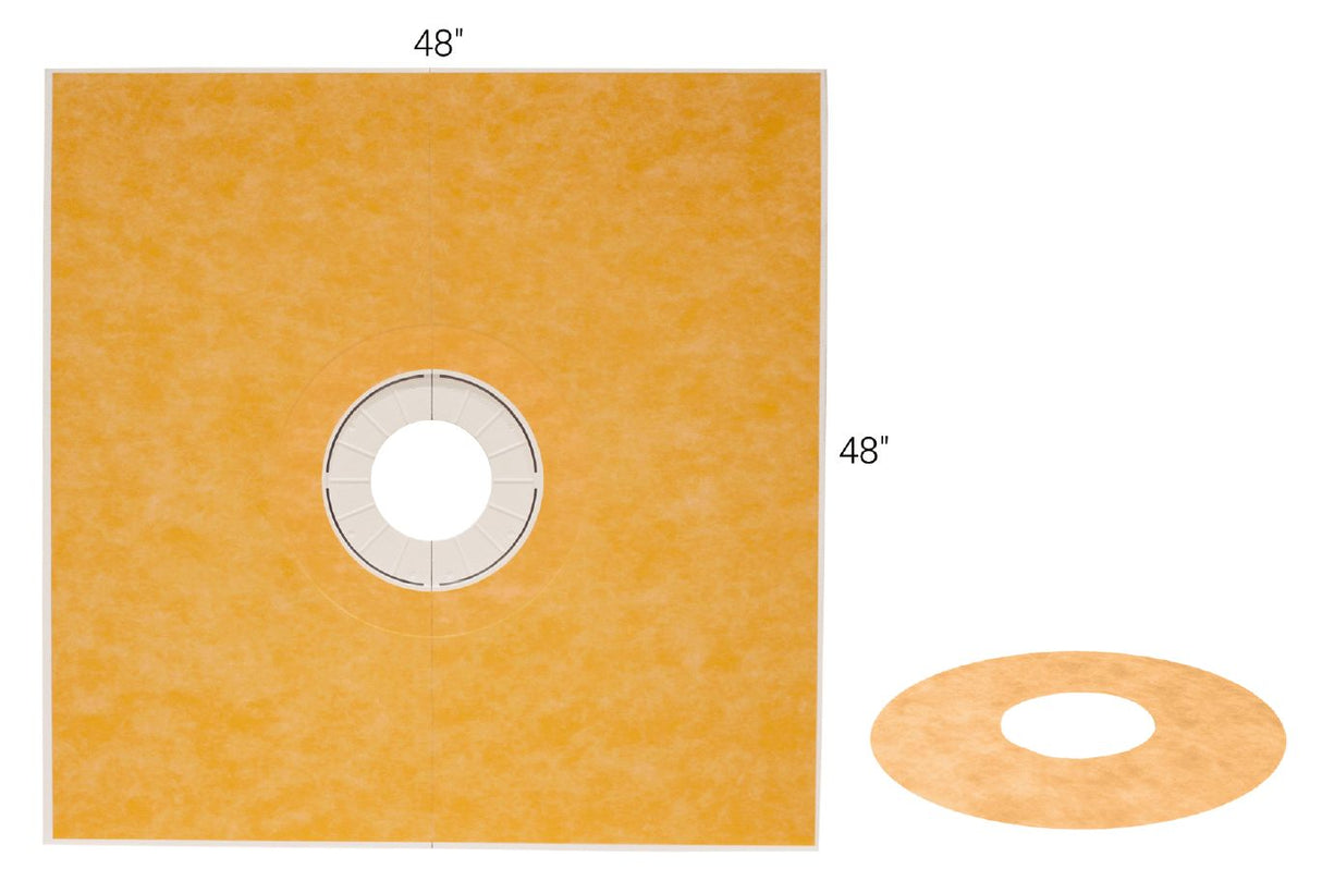 Kerdi-Shower-Tray-Thin 48" X 48" Center