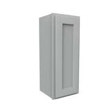 Luxor Misty Grey - Single Door Wall Cabinet | 12"W x 30"H x 12"D