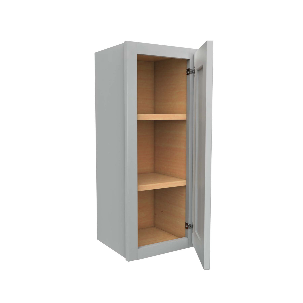 Luxor Misty Grey - Single Door Wall Cabinet | 12"W x 30"H x 12"D