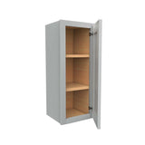 Luxor Misty Grey - Single Door Wall Cabinet | 12"W x 30"H x 12"D