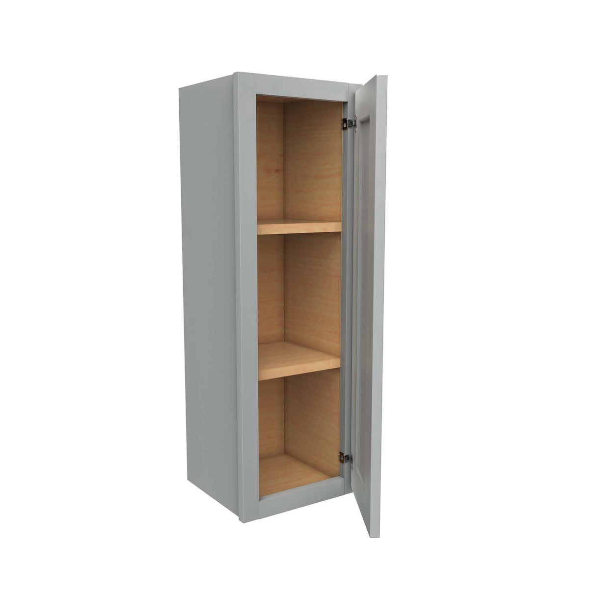 Luxor Misty Grey - Single Door Wall Cabinet | 12"W x 36"H x 12"D