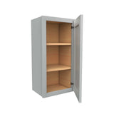 Luxor Misty Grey - Single Door Wall Cabinet | 15"W x 30"H x 12"D