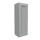 Luxor Misty Grey - Single Door Wall Cabinet | 15"W x 42"H x 12"D