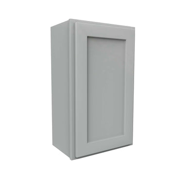 Luxor Misty Grey - Single Door Wall Cabinet | 18