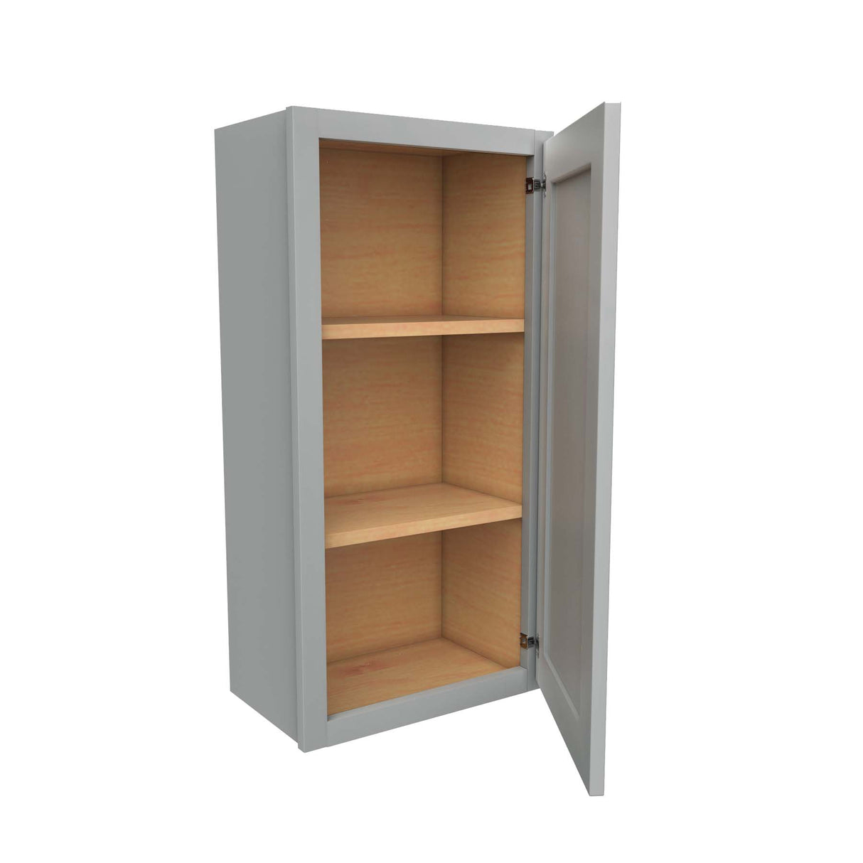 Luxor Misty Grey - Single Door Wall Cabinet | 18"W x 36"H x 12"D