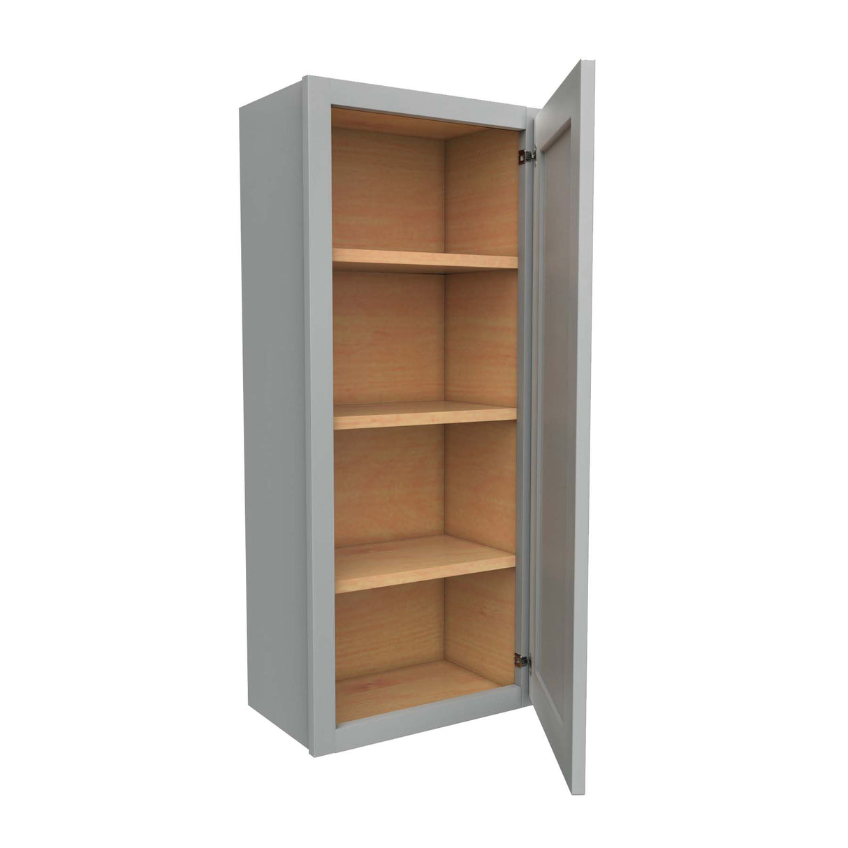 Luxor Misty Grey - Single Door Wall Cabinet | 18"W x 42"H x 12"D