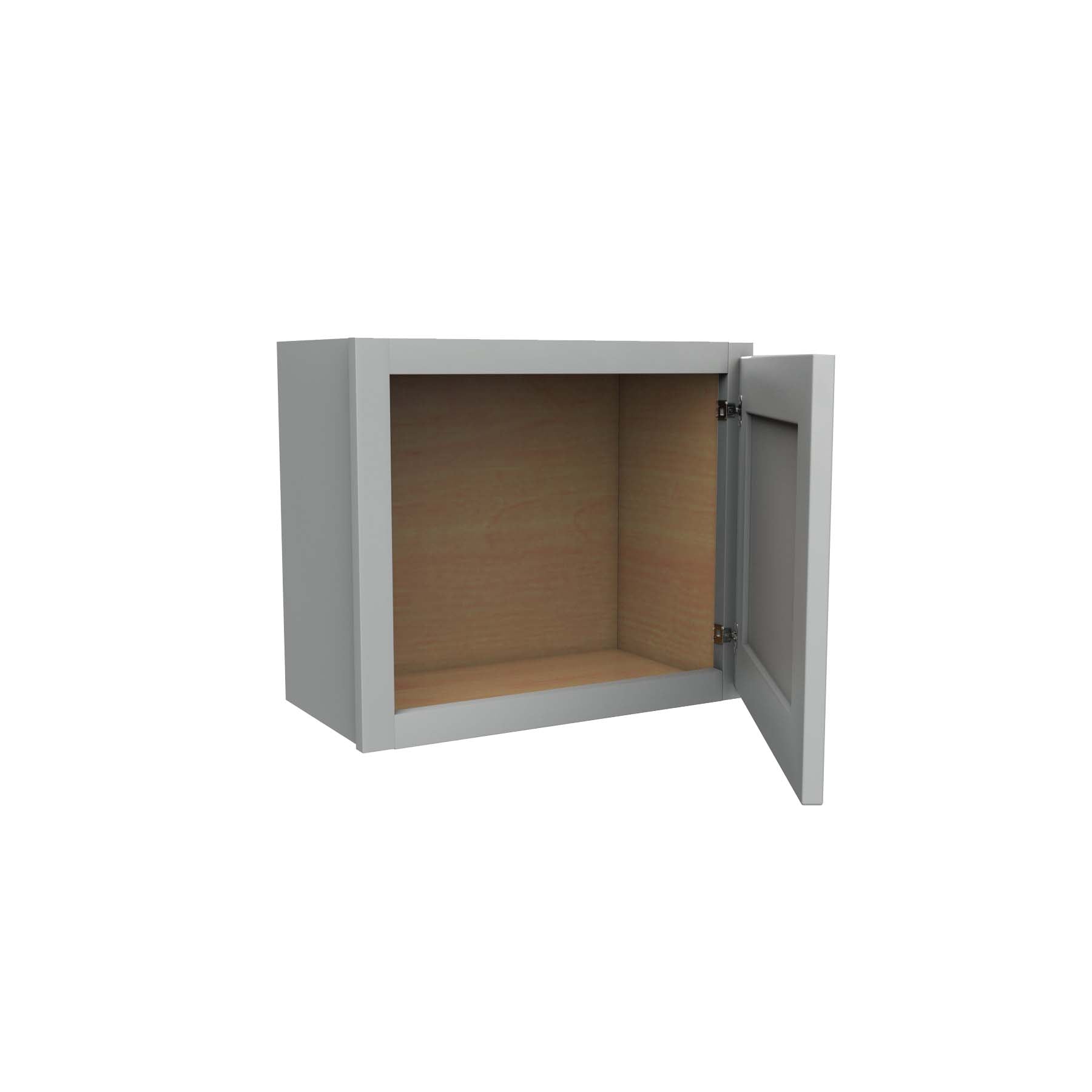 Luxor Misty Grey - Single Door Wall Cabinet | 21"W x 18"H x 12"D