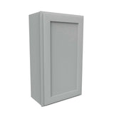 Luxor Misty Grey - Single Door Wall Cabinet | 21"W x 36"H x 12"D