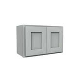 Luxor Misty Grey - Double Door Wall Cabinet | 24"W x 15"H x 12"D