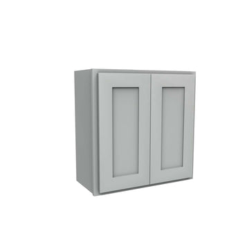 Luxor Misty Grey - Double Door Wall Cabinet | 24