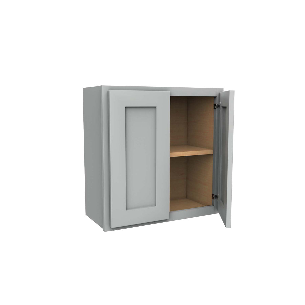 Luxor Misty Grey - Double Door Wall Cabinet | 24"W x 24"H x 12"D