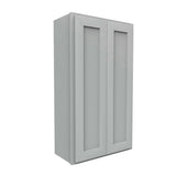 Luxor Misty Grey - Double Door Wall Cabinet | 24"W x 42"H x 12"D