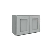 Luxor Misty Grey - Double Door Wall Cabinet | 27"W x 18"H x 12"D