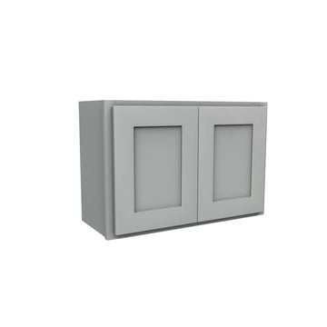 Luxor Misty Grey - Double Door Wall Cabinet | 27