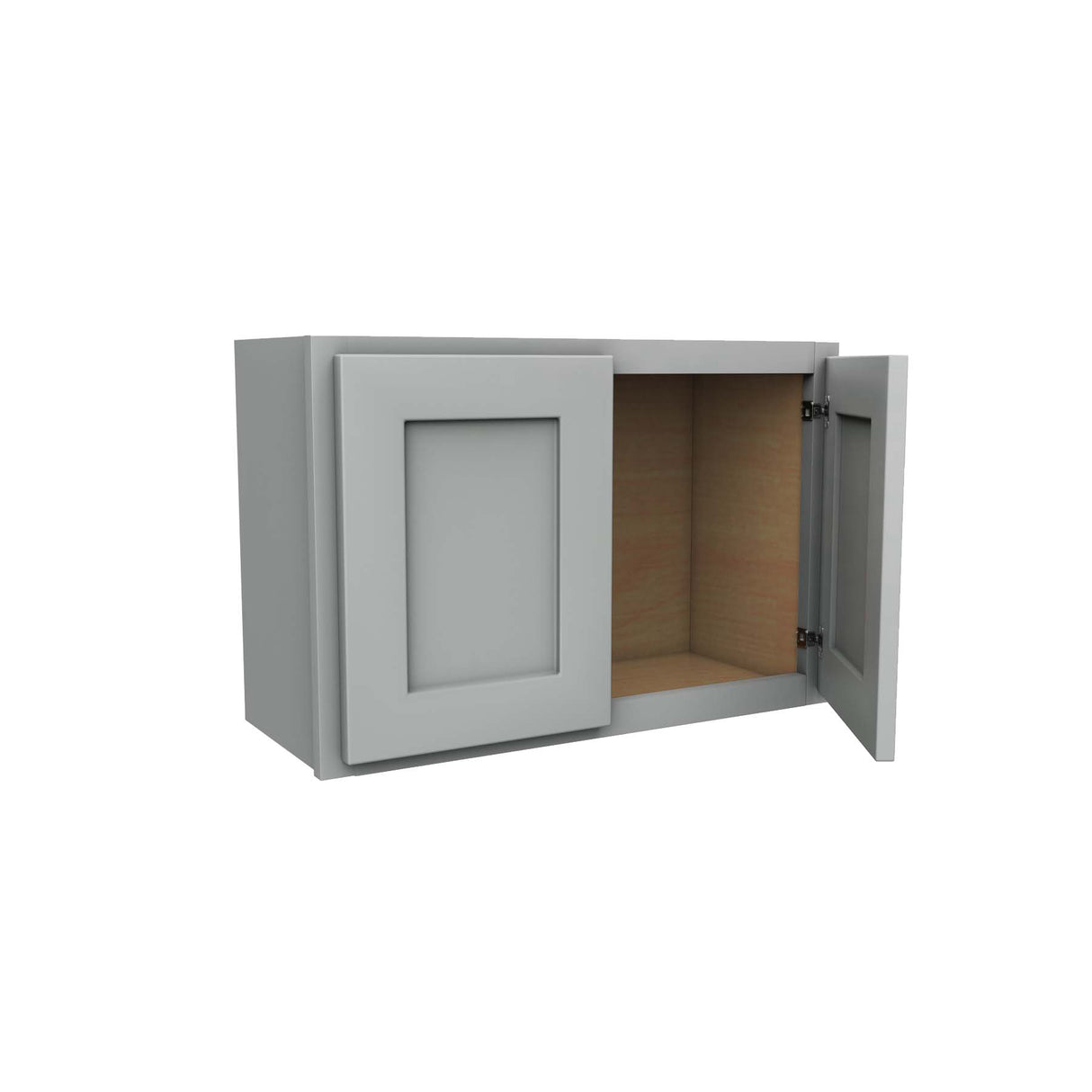 Luxor Misty Grey - Double Door Wall Cabinet | 27"W x 18"H x 12"D