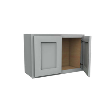 Luxor Misty Grey - Double Door Wall Cabinet | 27