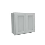 Luxor Misty Grey - Double Door Wall Cabinet | 27"W x 24"H x 12"D