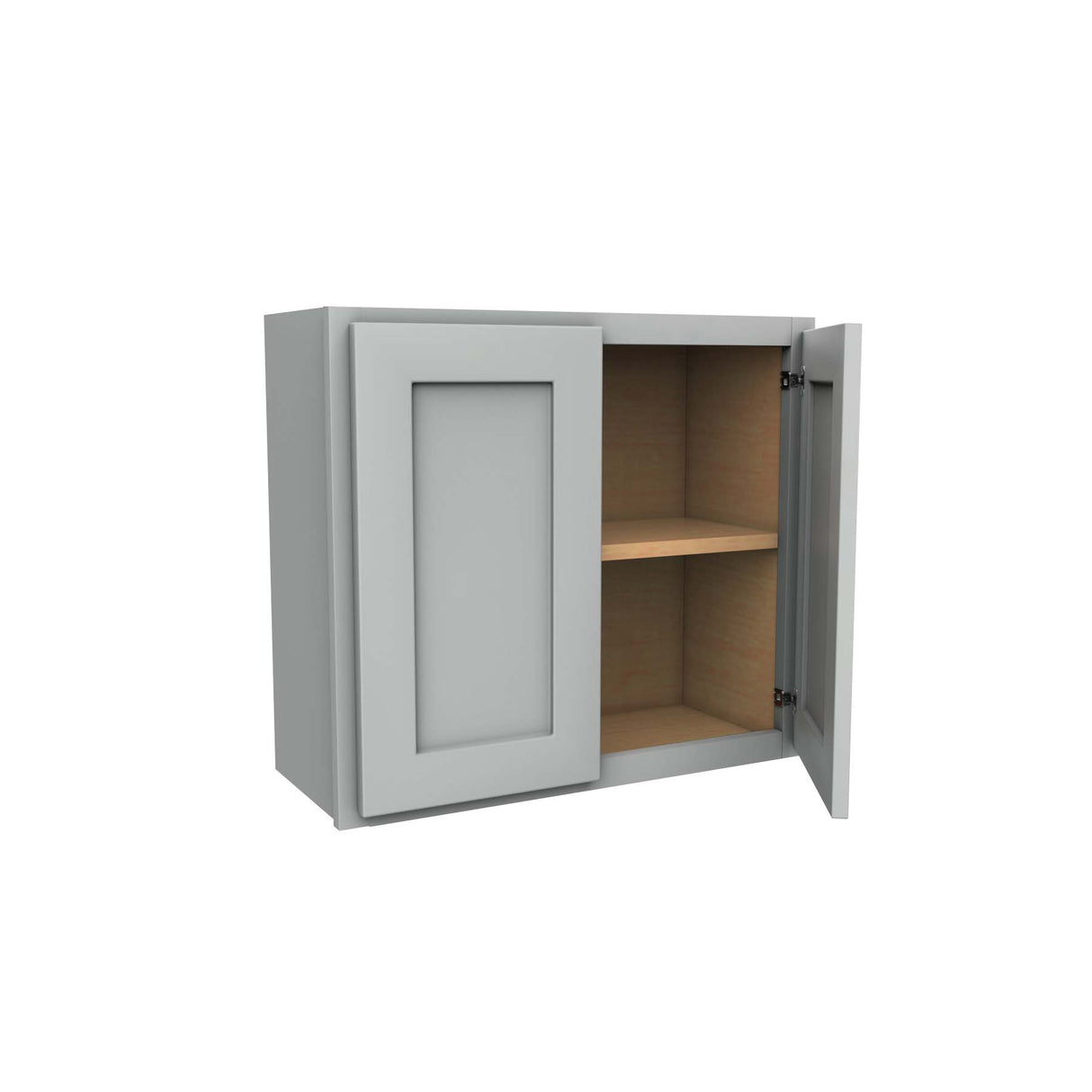 Luxor Misty Grey - Double Door Wall Cabinet | 27"W x 24"H x 12"D