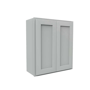 Luxor Misty Grey - Double Door Wall Cabinet | 27