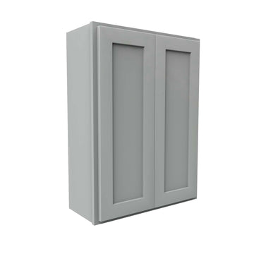 Luxor Misty Grey - Double Door Wall Cabinet | 27