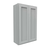 Luxor Misty Grey - Double Door Wall Cabinet | 27"W x 42"H x 12"D