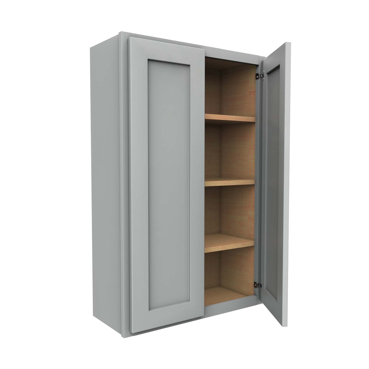 Luxor Misty Grey - Double Door Wall Cabinet | 27"W x 42"H x 12"D