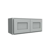 Luxor Misty Grey - Double Door Wall Cabinet | 30"W x 12"H x 12"D