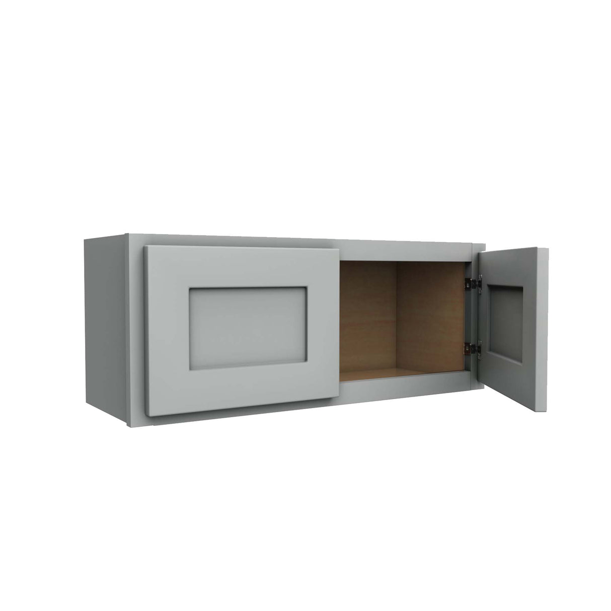 Luxor Misty Grey - Double Door Wall Cabinet | 30"W x 12"H x 12"D