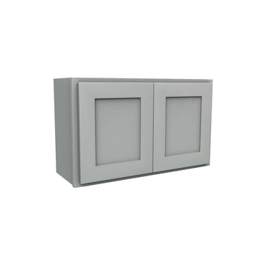 Luxor Misty Grey - Double Door Wall Cabinet | 30