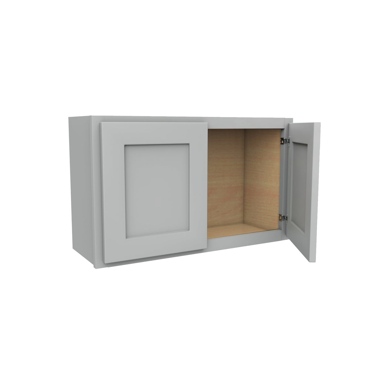 Luxor Misty Grey - Double Door Wall Cabinet | 30"W x 18"H x 12"D