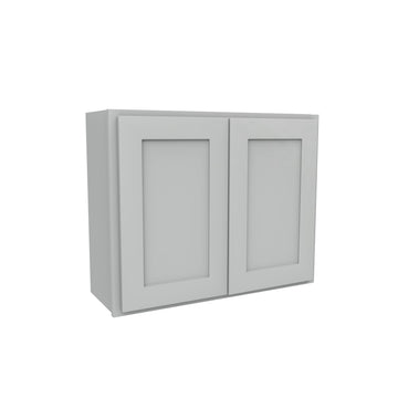 Luxor Misty Grey - Double Door Wall Cabinet | 30"W x 24"H x 12"D