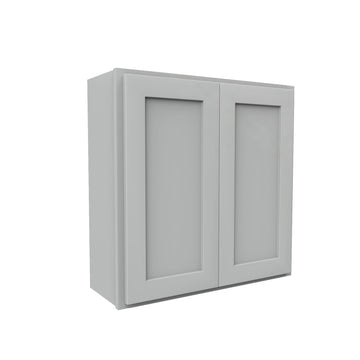 Luxor Misty Grey - Double Door Wall Cabinet | 30