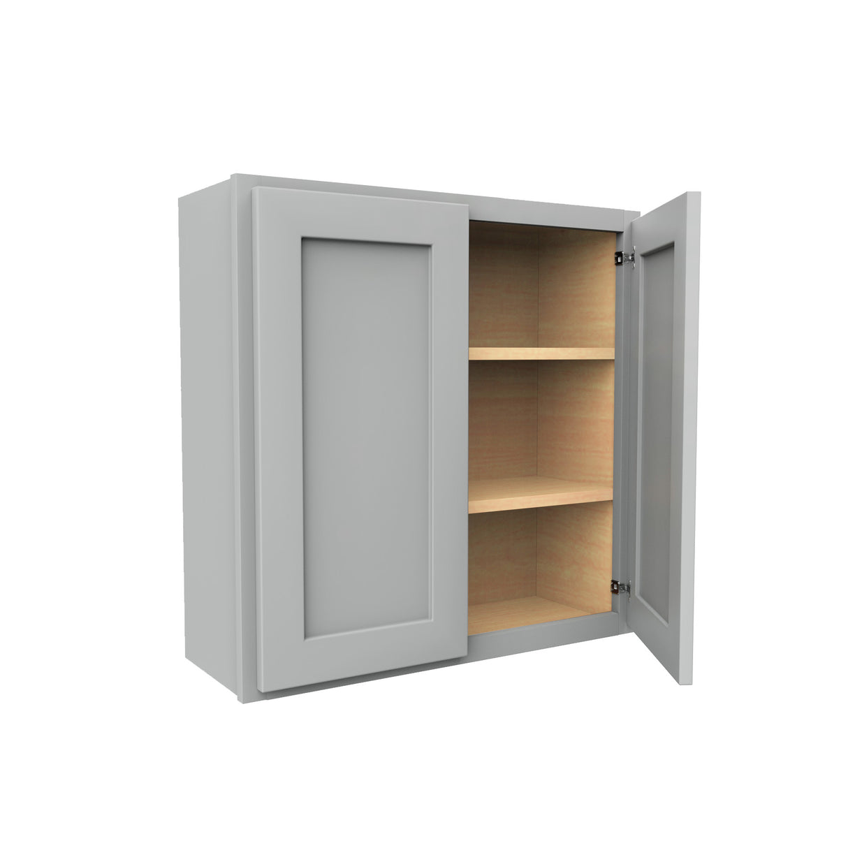 Luxor Misty Grey - Double Door Wall Cabinet | 30"W x 30"H x 12"D