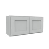 Luxor Misty Grey - Double Door Wall Cabinet | 33"W x 15"H x 12"D