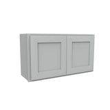 Luxor Misty Grey - Double Door Wall Cabinet | 33"W x 18"H x 12"D