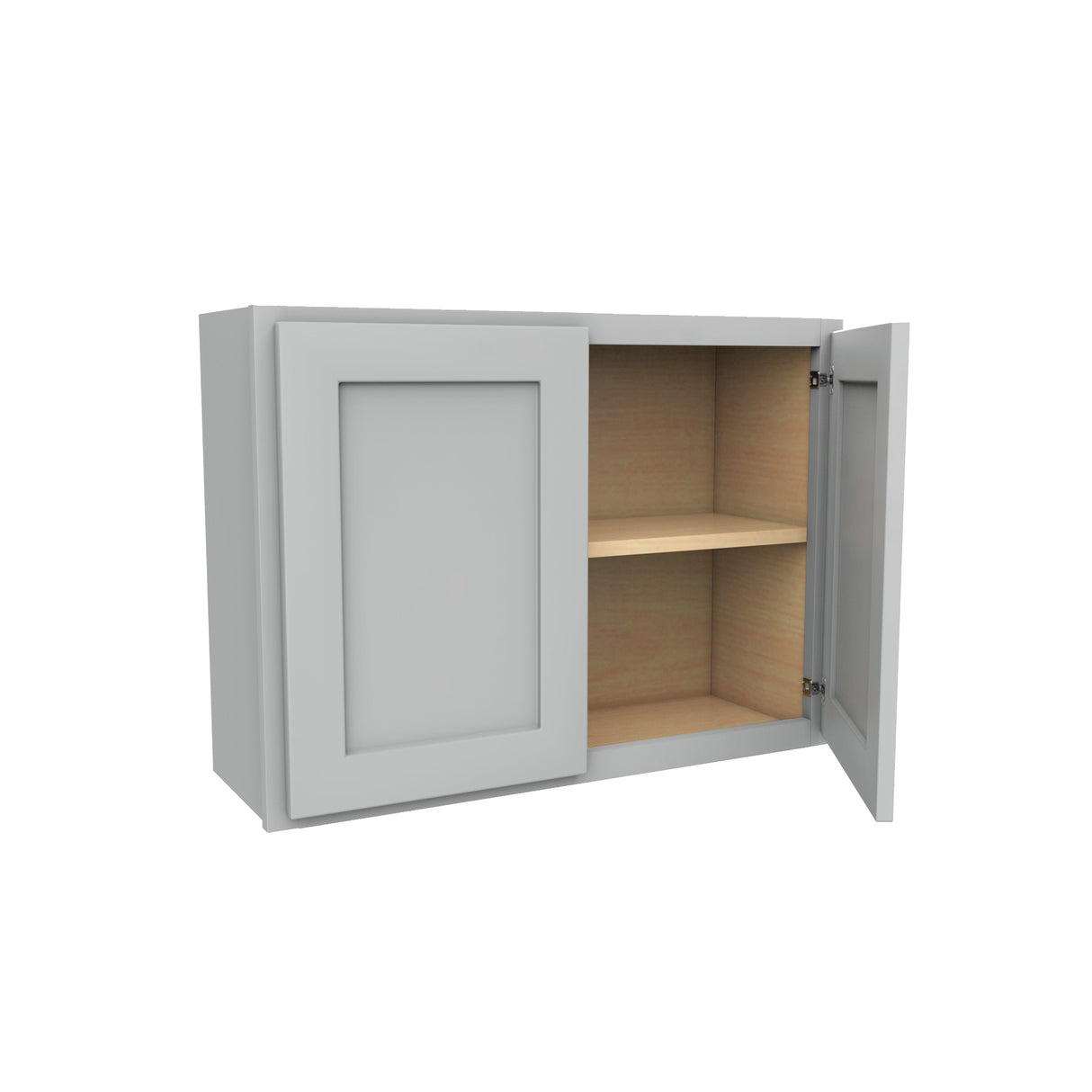 Luxor Misty Grey - Double Door Wall Cabinet | 33"W x 24"H x 12"D