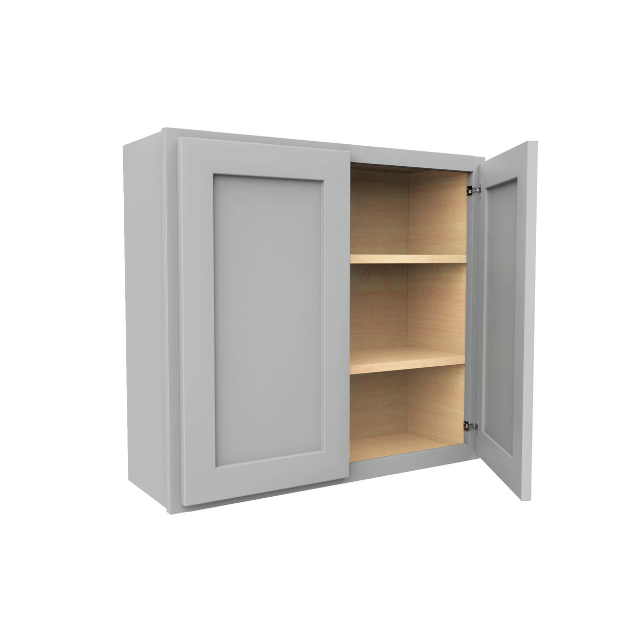 Luxor Misty Grey - Double Door Wall Cabinet | 33"W x 30"H x 12"D