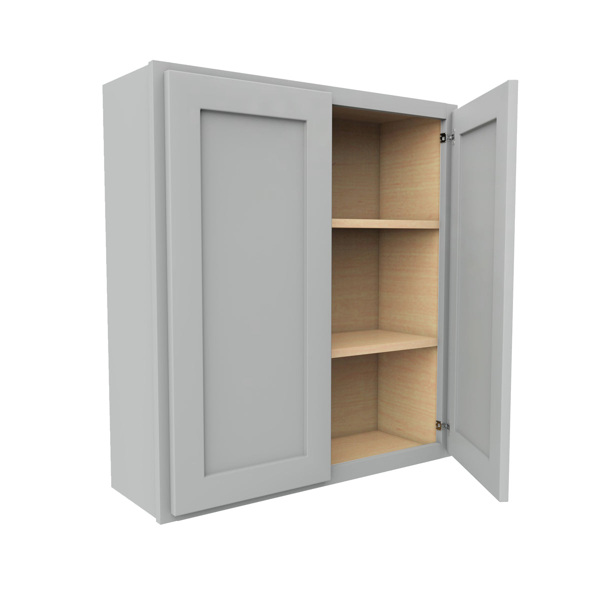 Luxor Misty Grey - Double Door Wall Cabinet | 33"W x 36"H x 12"D