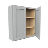 Luxor Misty Grey - Double Door Wall Cabinet | 33"W x 36"H x 12"D