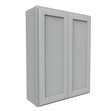 Luxor Misty Grey - Double Door Wall Cabinet | 33"W x 42"H x 12"D