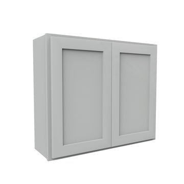 Luxor Misty Grey - Double Door Wall Cabinet | 36