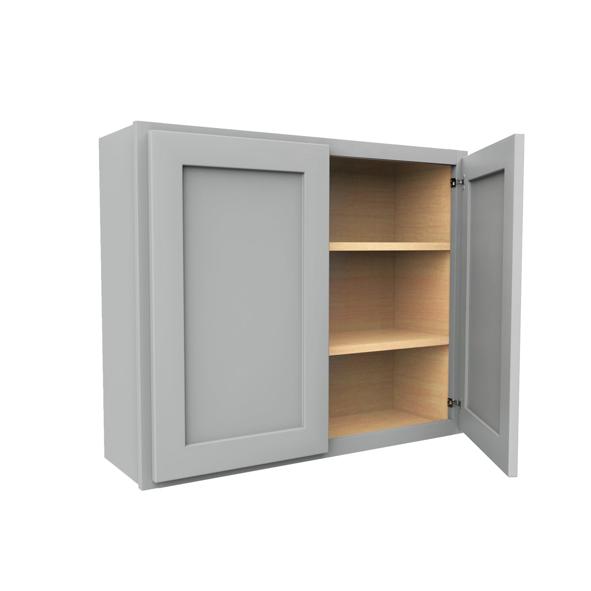 Luxor Misty Grey - Double Door Wall Cabinet | 36"W x 30"H x 12"D