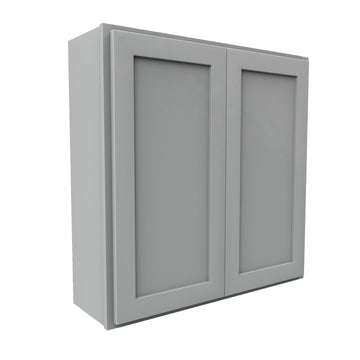 Luxor Misty Grey - Double Door Wall Cabinet | 36